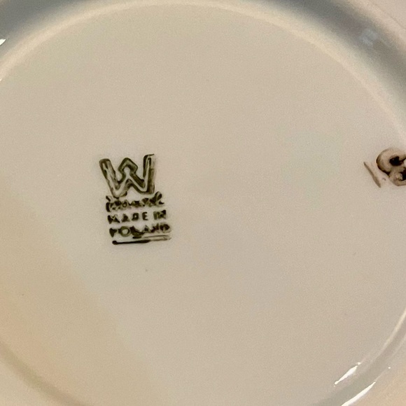 3 Sets of Wawel Pink Tea Rose Tea Cups and Saucers Made in Poland - Picture 10 of 12